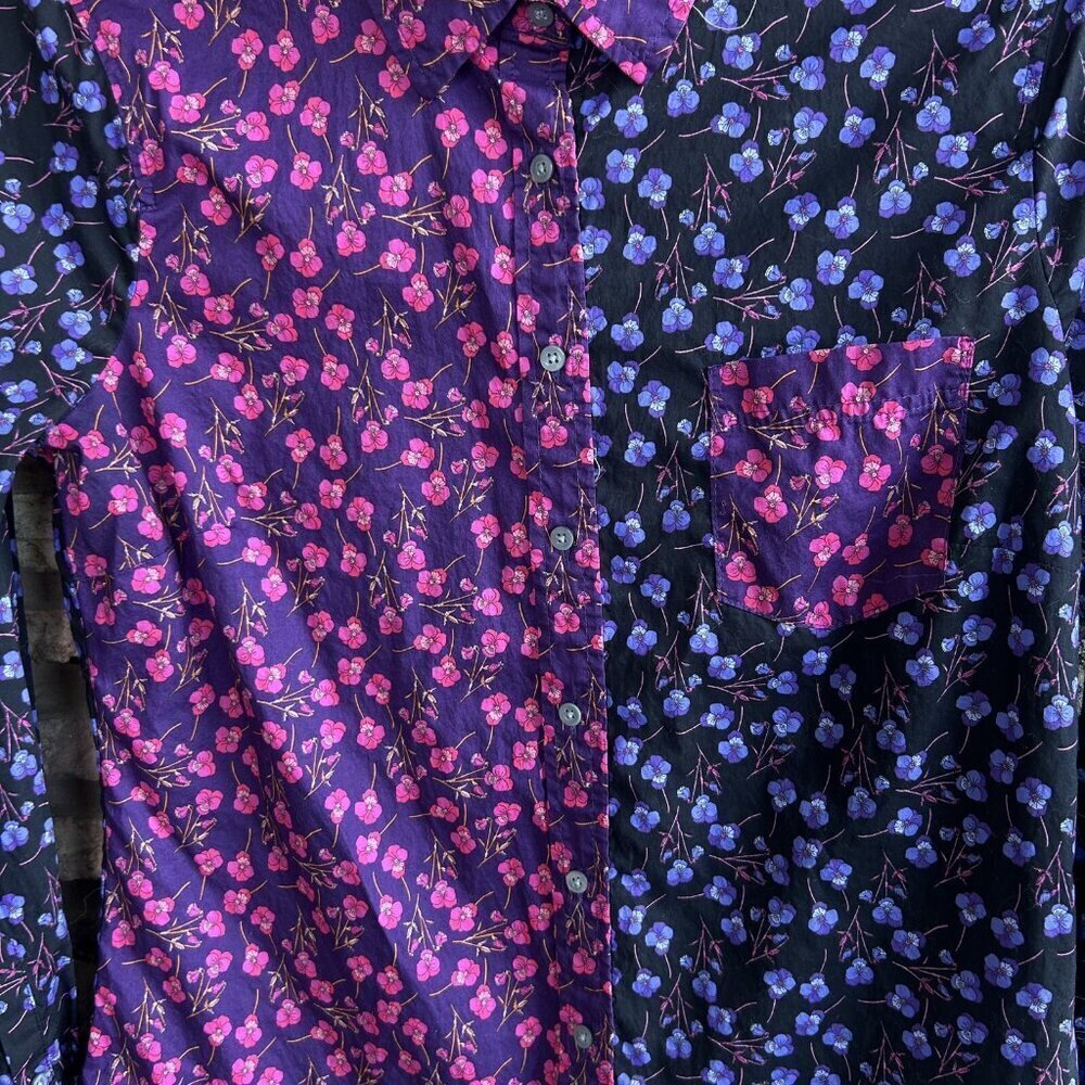 J. Crew Perfect Shirt Slim in Liberty Floral Mixed Print Size XS S - Picture 5 of 8